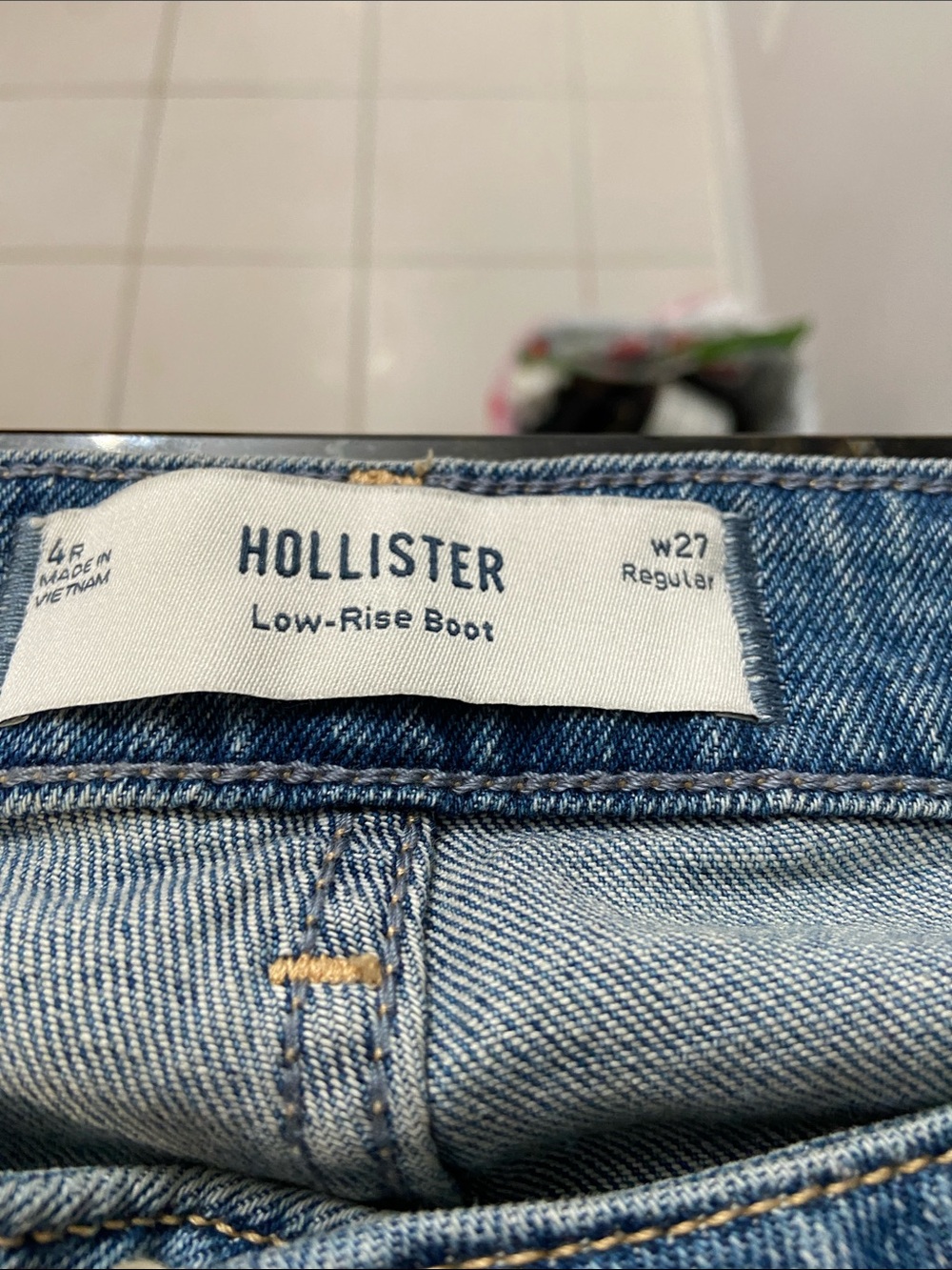 Hollister Light Blue Low-Rise Boot Jeans